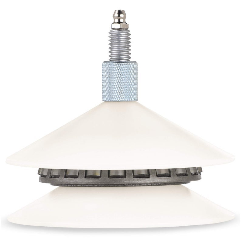 LUMAX LX-1310 أبيض بقطر داخلي 1/2" / 4-1/2" قطر خارجي بلاستيكي عالمي للدباكر. للاستخدام في بنادق الشحم الكاملة. يمكن استخدامه مع معدات تزييت يدوية أو كهربائية - Image 2